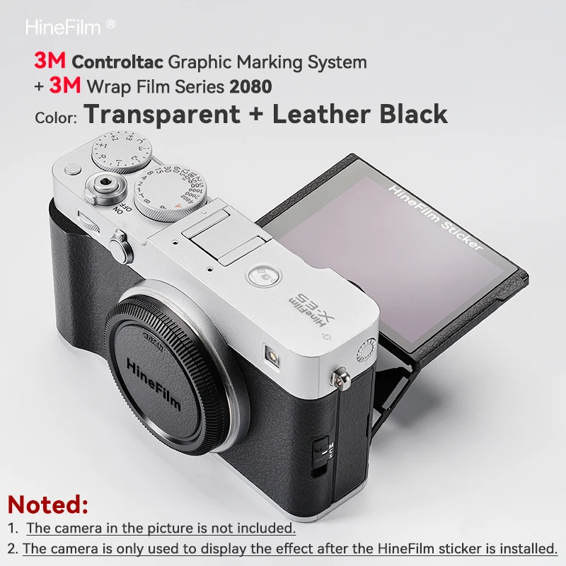 Hinefilm Skin for Fuji XE5 Skin Camera transparent Sticker fuji XE 5 Wrap Cover for fujifilm X-E5 Clear Protective Skin