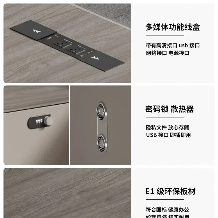 Boss Table President Simple Modern Office Desk and Chair Combination 1