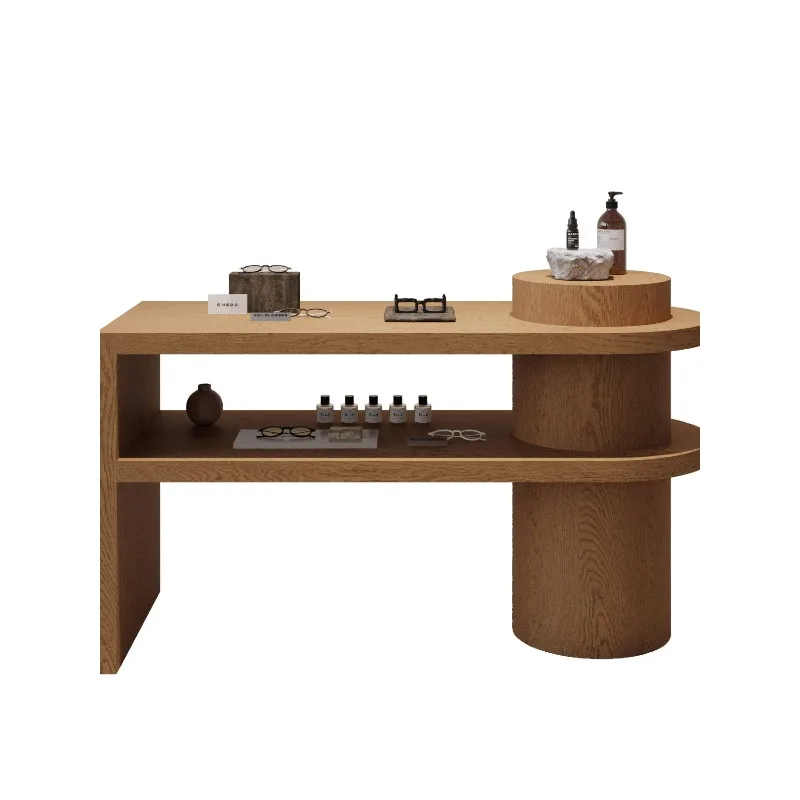 Simple clothing store high and low water table product tea set display cabinet promotional display table clothing Nakajima