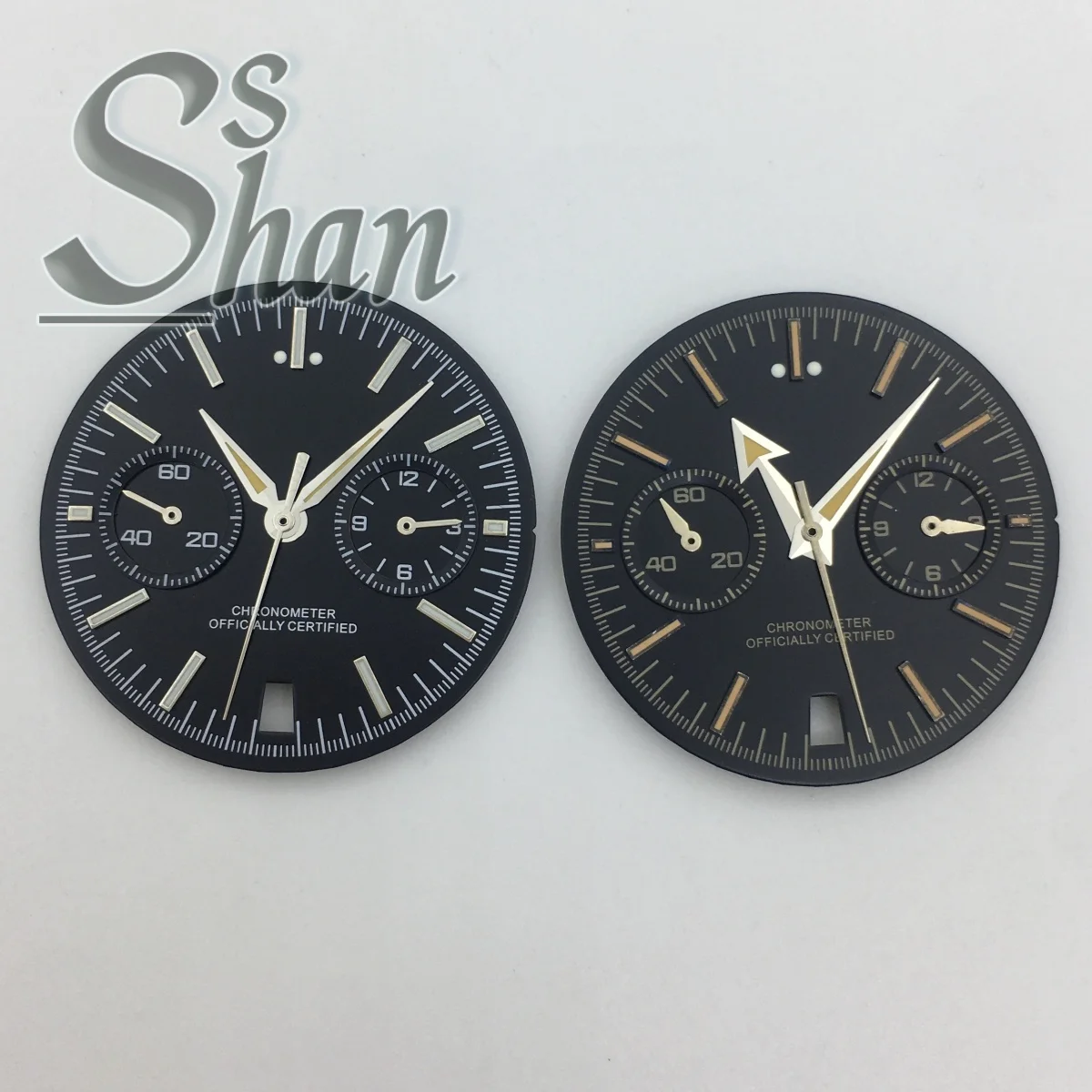 Dial kuarsa VK64 berukuran 31,5 mm dilengkapi dengan 5 jarum penunjuk waktu bercahaya dan cocok untuk tanggal jam 6 pada mesin kuarsa VK64.