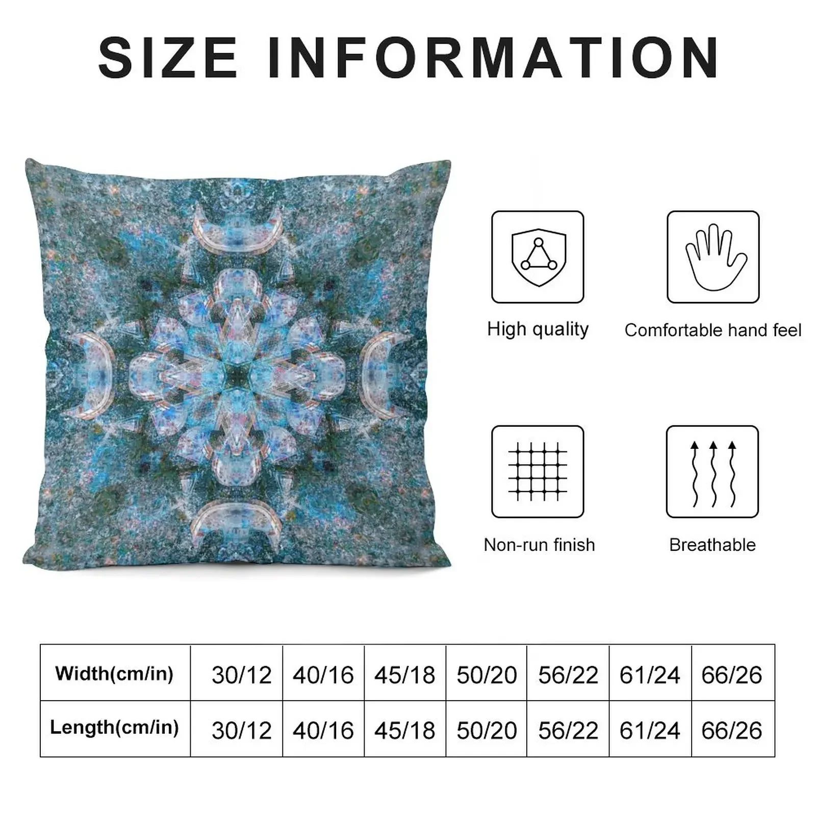 Burst of Blue Throw Pillow christmas cushions covers home decor items luxury throw pillow covers pillow