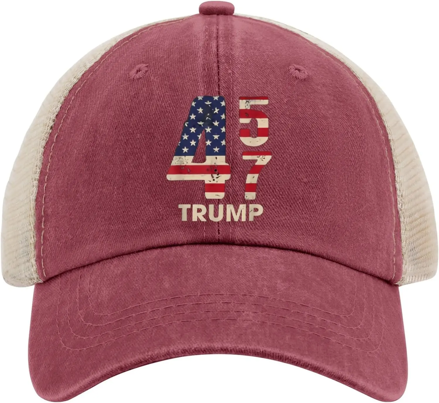 Funny Trump 45 47 Maga Hat Trump Hats 2024 Trump Caps for Men Women Washed Distressed Baseball Cap