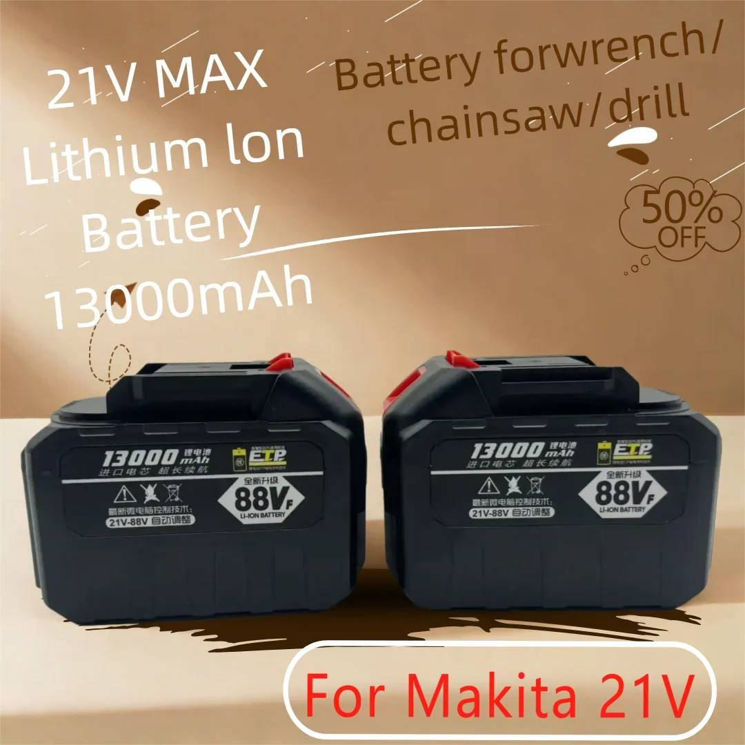 

For Makita 18V 388VF Battery 13000mAh 928VF 128VF Large Capacity Rechargeable Lithium Ion Battery Electric Power Tool