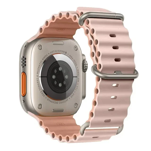 Ozeanarmband für Apple Watch Ultra 2 Band 49 mm 10 9 8 7 45 mm 41 mm Silikonarmband Armband iWatch 6 5 4 3 SE 44 mm 40 42 mm Band