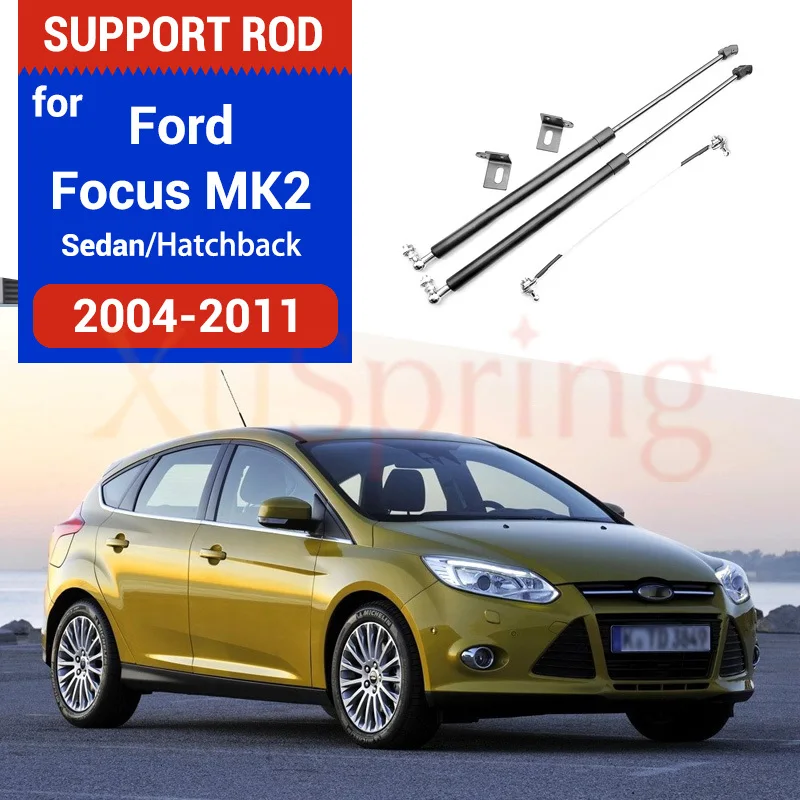 Car Hood Lift Spring Shock  Bracket Hydraulic Rod Strut Bars for Ford Focus2 MK2 2004 2005 2006 2007 2008 2009 2010 2011