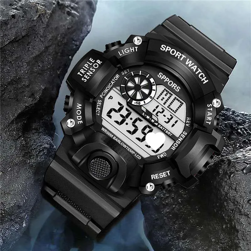 Internet Hot New Cool Multi-Function Sports Watch Men and Women Fashion Trendy Style Male Student Fashion Luminous Watch