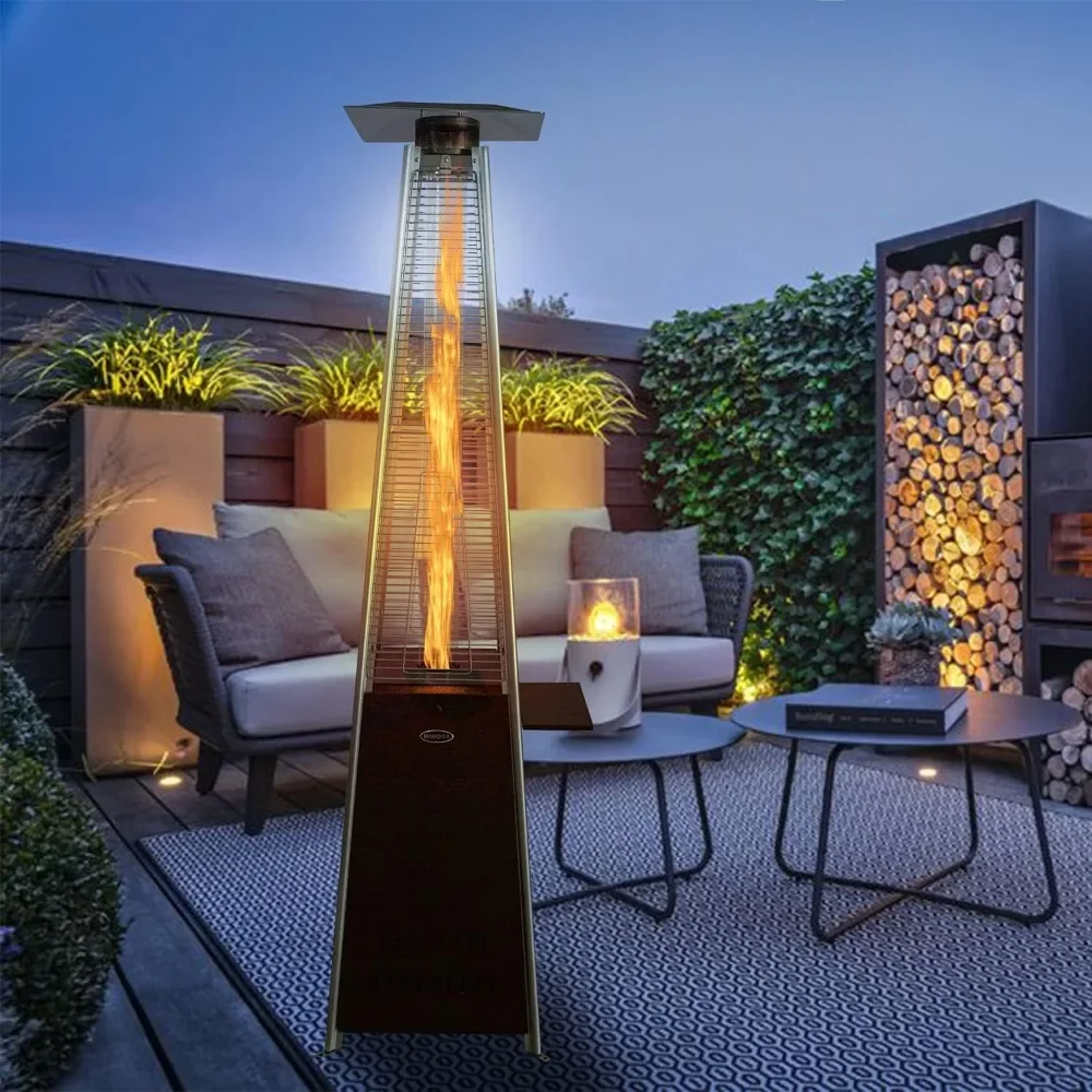 

2 in 1 Patio Propane Heater with Detachable Table, 48,000 Btu， Quartz Glass Tube Propane Heater