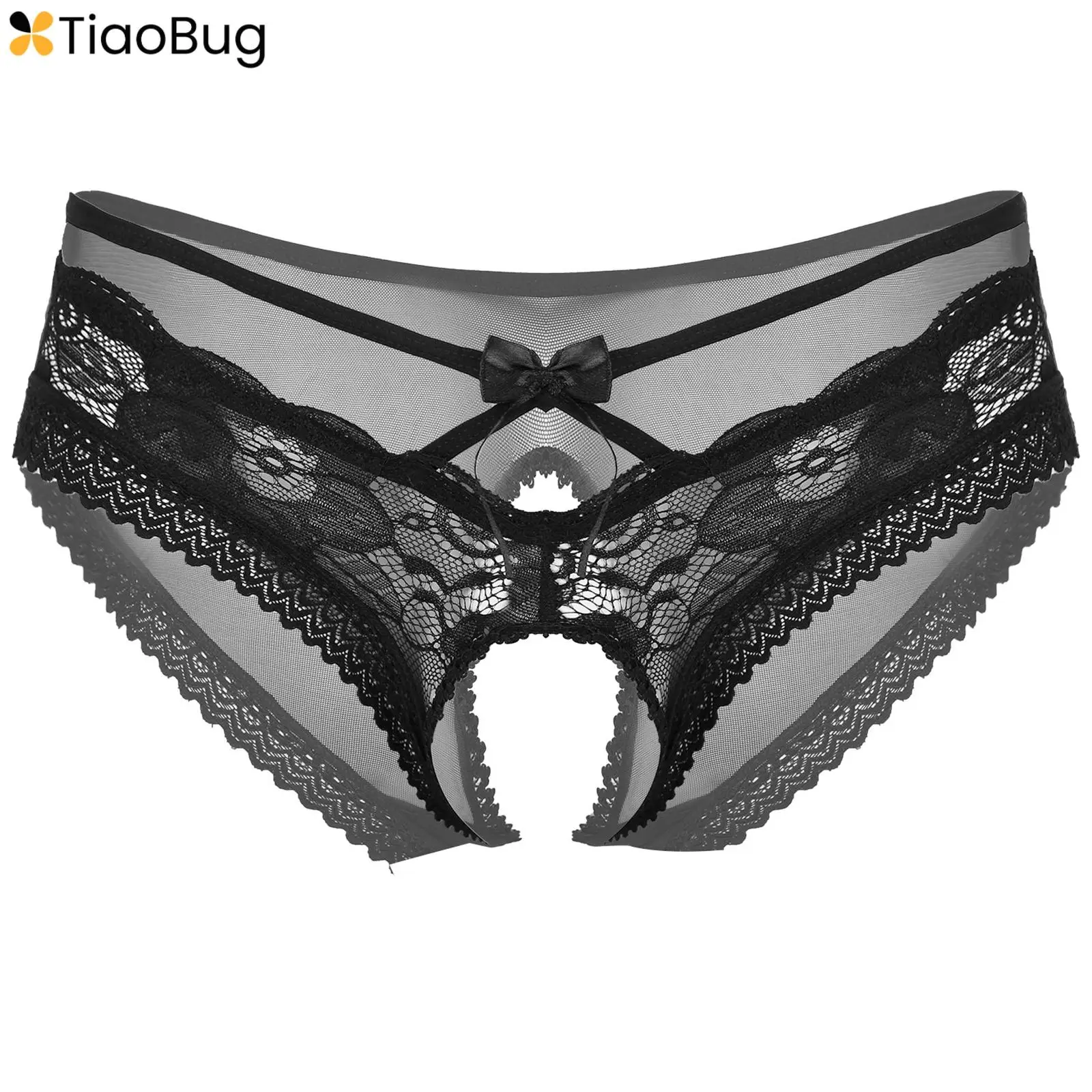 

Mens Sissy Crossdress Briefs Sexy Lace Mesh See-Through Panties G-string Thong Gay Male Erotic Underwear Underpants Knickers
