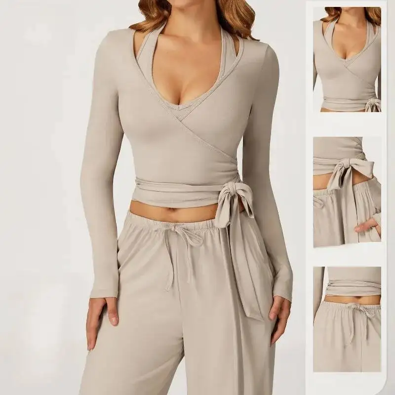 

Women S Hair Grinding Yoga Quick Drying Nude Feeling Beautiful Back Suspender Sports Set Outdoor Running Fiess Suit