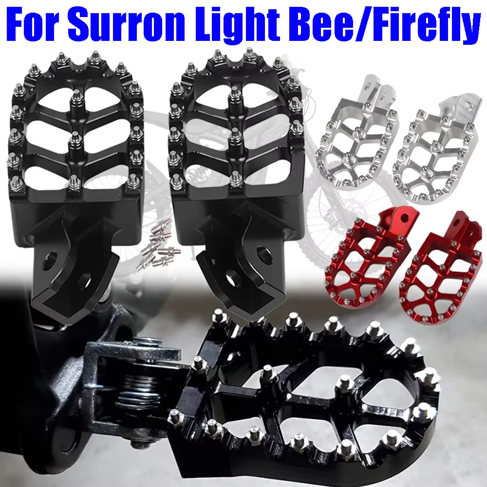 Motorrad-Zubehör Fußstützen Fußrasten Fußpedale für Sur Ron Surron Firefly Light Bee Lightbee Elektro-Dirtbike – Detail 1
