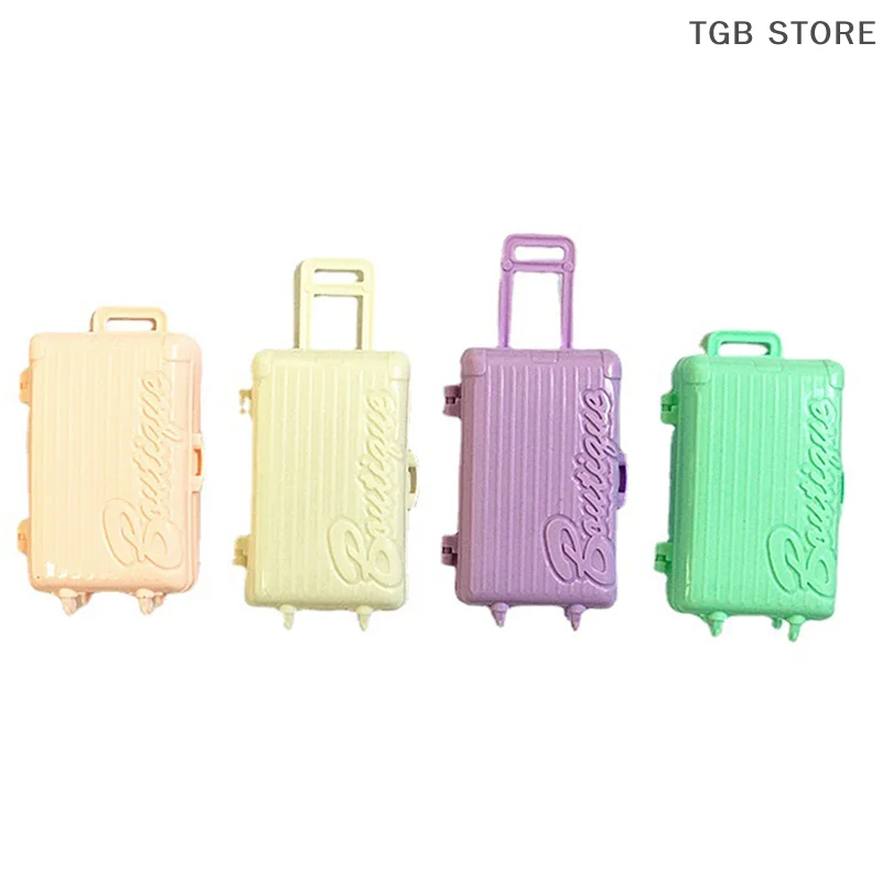1Pcs Outdoor Travel Storage Box Suitcase Doll Accessories Shopping Clothes Shoes Pull Box Accessories Toys