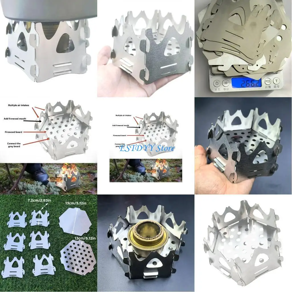 

G6DE Incenses Furnaces Backpacking Incenses Burners Multifunctional Stove for Campsites and Gatherings