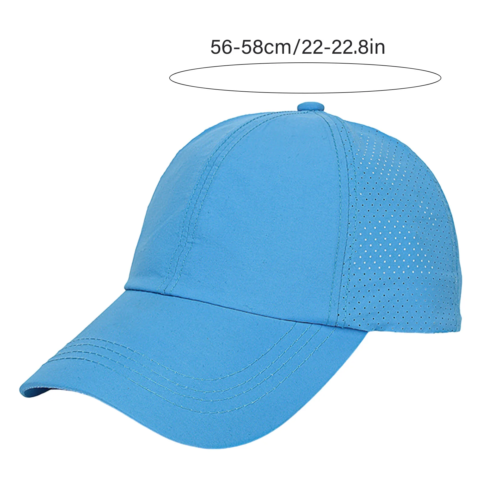 Boné de beisebol feminino de cor sólida, boné de beisebol feminino de secagem rápida, ajustável, moderno, chapéu de proteção solar para corrida, caminhada, treinamento