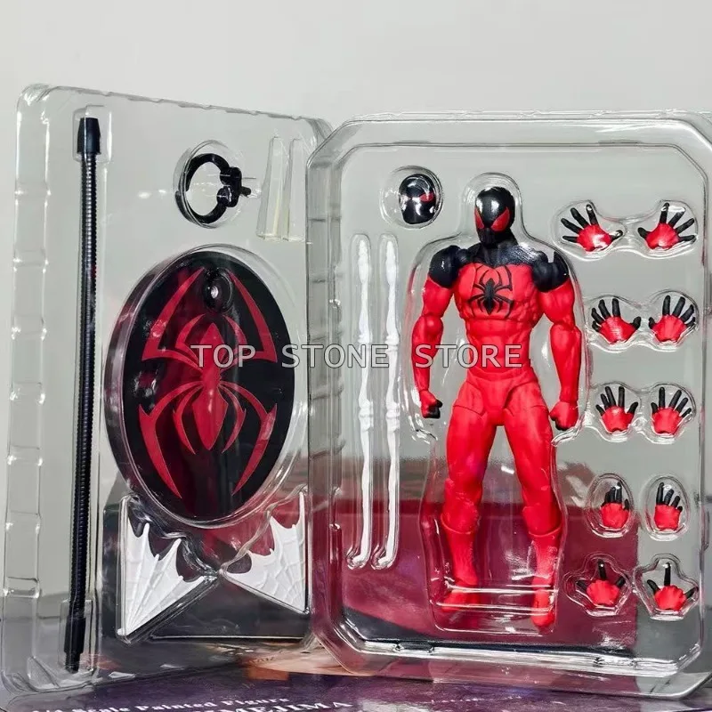 Mess Toys Scarlet Spider Actionfigur Scarlet Neighbor Spider Figuren Superior Spider Peter Parker Modellspielzeug