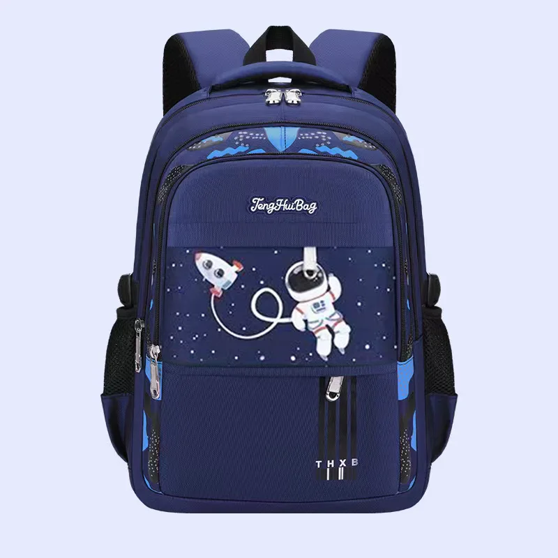 Immagine 3: Zaino per bambini astronauti, zaino ortopedico impermeabile, leggero, riflettente, traspirante, di grande capacità, per la scuola primaria
