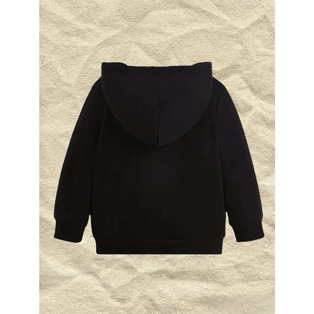 Plum Blossom Flower Branch Printing Casual and Comfortable Hooded Sweater Elegant Style Children's Long-sleeved Pullover