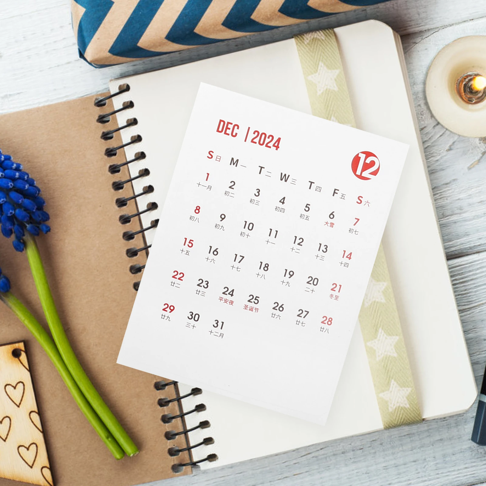 

Notepad Writing Paper Desk Calendar Stickers Self-Adhesive Index Labels for Office School Diy Planner Date Stationery