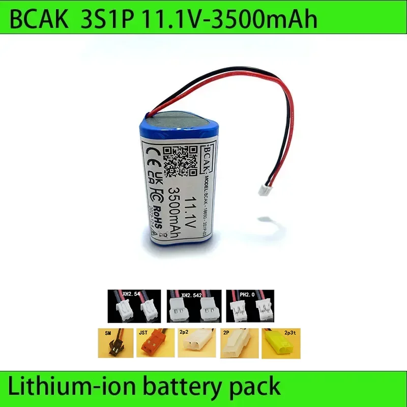 

High Quality BCAK 11.1V 3500mAh 3S1P 18650 Lithium Battery Pack With 5A BMS For Backup Power For CCTV Cameras Li-Ion