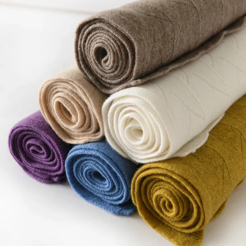 

Winter Keep Warm Cashmere Scarf for Women New Fashion Outdoor Solid Color Top Quality Cashmere Knitted Scarves