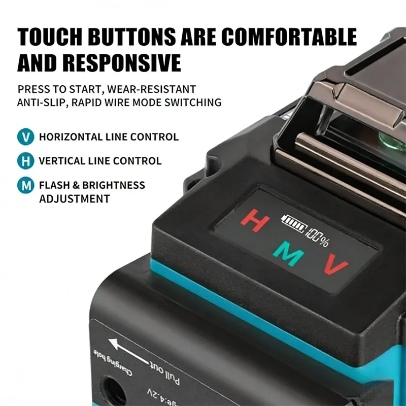 

Makita 2026 Digital 360° X4 16-Line Laser Level Self-Leveling Vertical Cross-Line Tool for Outdoor Precision Measurement