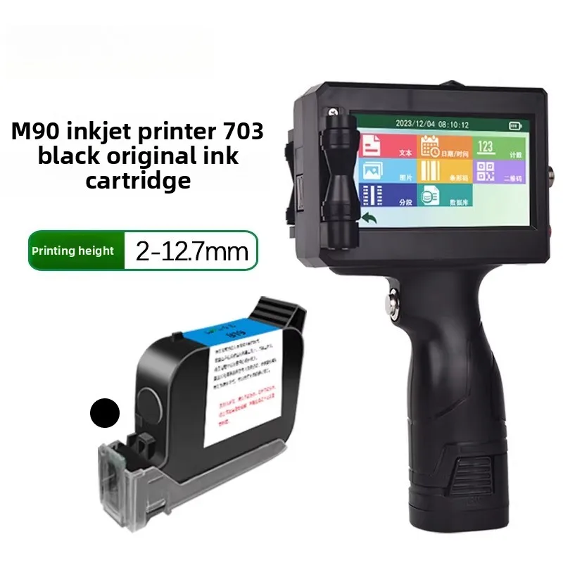 Impresora de Inyección de Tinta para Codificación, Impresora de Inyección de Tinta Portátil, Máquina Industrial para Etiquetas, Máquinas para Pequeñas Empresas, Etiquetadora Manual