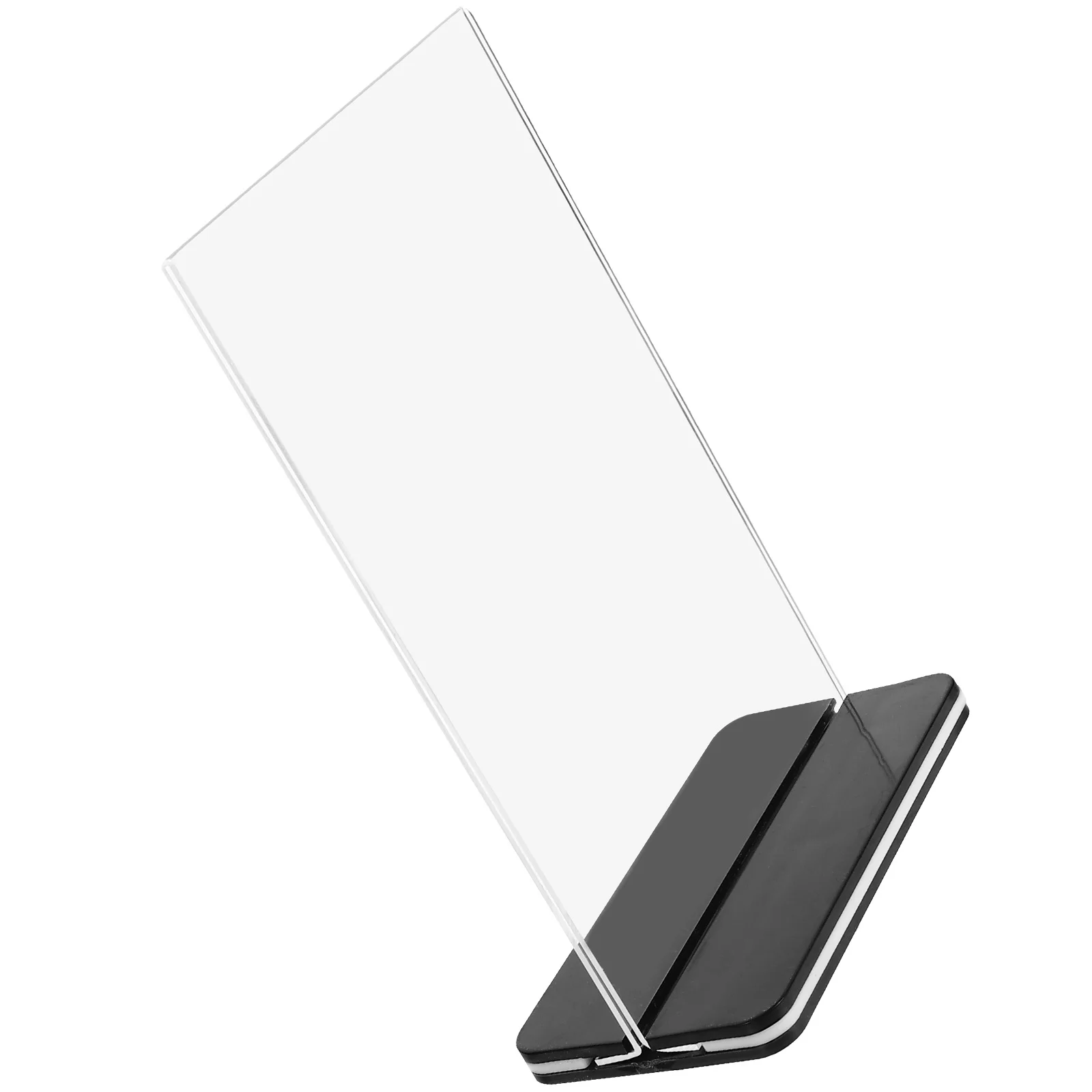 

Acrylic Display St Clear Poster Paper Holder for Table Top Sign Exhibitions Retail Stores Supermarkets Menu Displays Lightweight