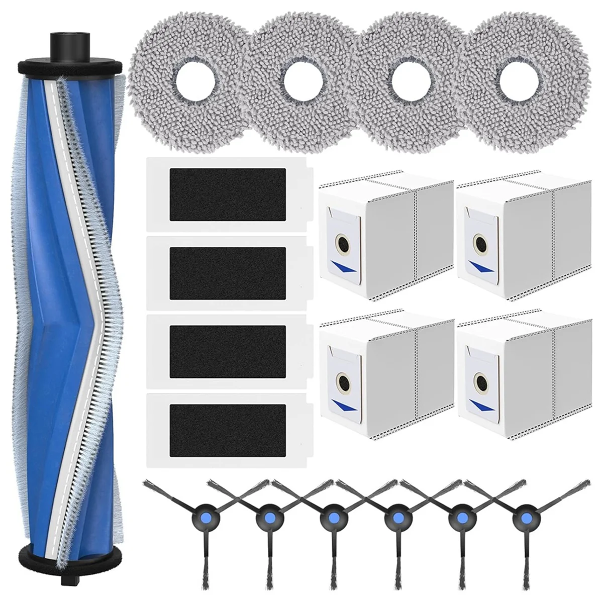 

A35T-Для Ecovacs Deebot T30 Omni/T30 Pro Omni/T30 Max Пылесос Основная боковая щетка Hepa-фильтры Мешки для пыли