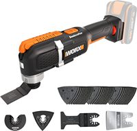 WORX WX696.9 Battery Multifunction Tool - Electric 20V Tool for Cutting, Sawing, Grinding & More - Without Battery & Charger