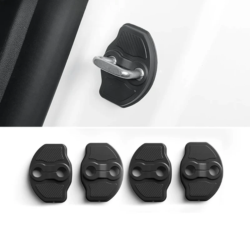4Pcs Door Lock Protector Set For Tesla New Model YL Y Juniper Standard LAUNCH Protection Cover Shell TPE