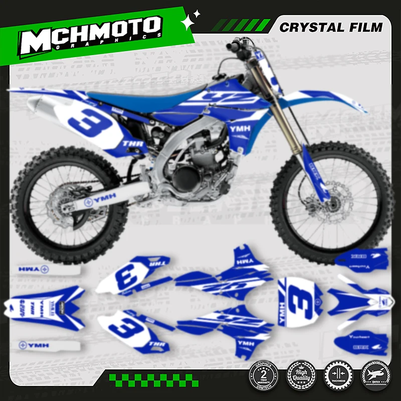 

MCHMFG New Style Motorcycle Graphics Decal Stickers Kits For YAMAHA 2010 2011 2012 2013 YZ450F YZF450