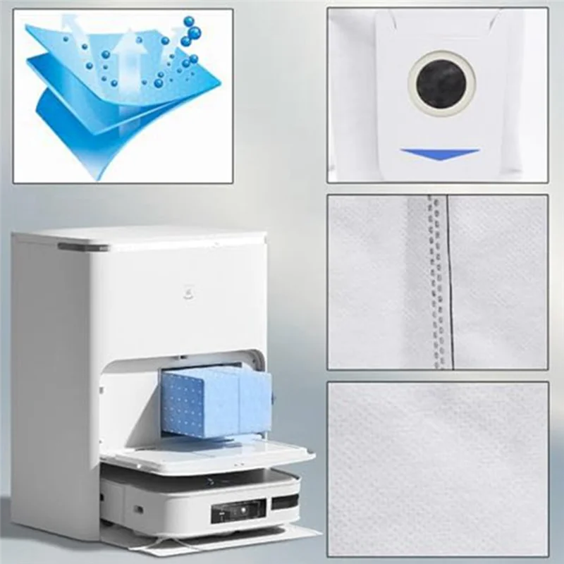ABUH-For Ecovacs Deebot X2 Omni / X2 Pro / X2 Robot Vacuum Accessories Roller Main Side Brush Filter Mop Cloth Dust Bag Parts