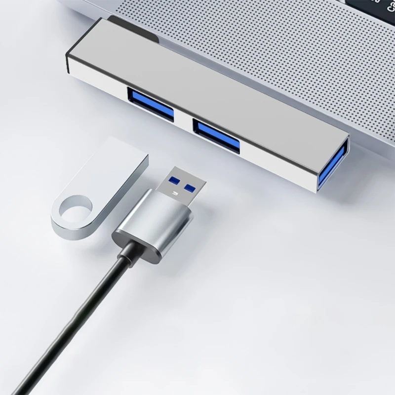 4 พอร์ต USB C Dongle Multiport Expansion Hub สำหรับแล็ปท็อปพีซีอุปกรณ์เสริมคอมพิวเตอร์