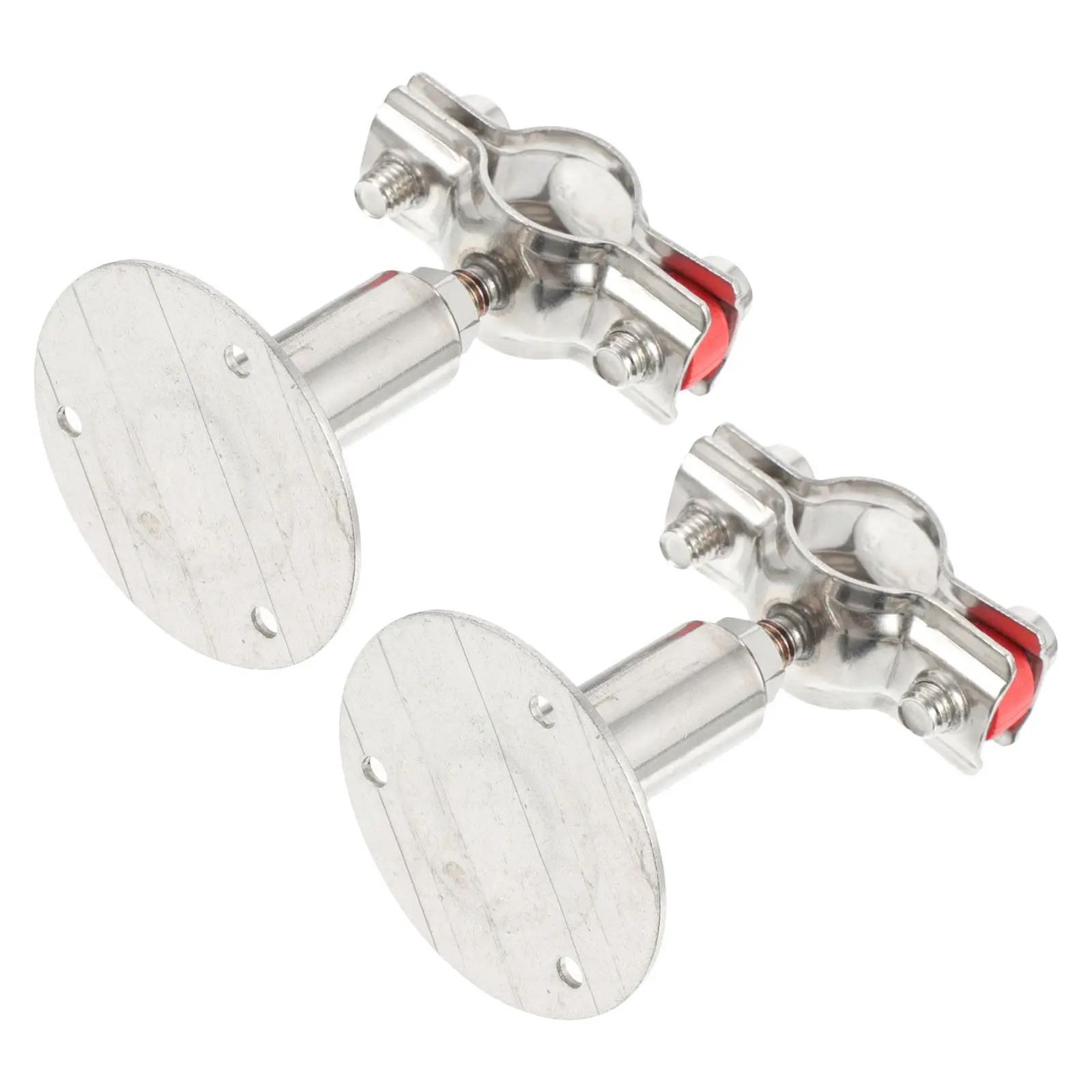 2Pcs Heavy-Duty Adjustable Stainless Steel Pipe Clamp Bracket Wall Mounted Tube Support for 54-57Mm Pipes Corrosion-Resistant