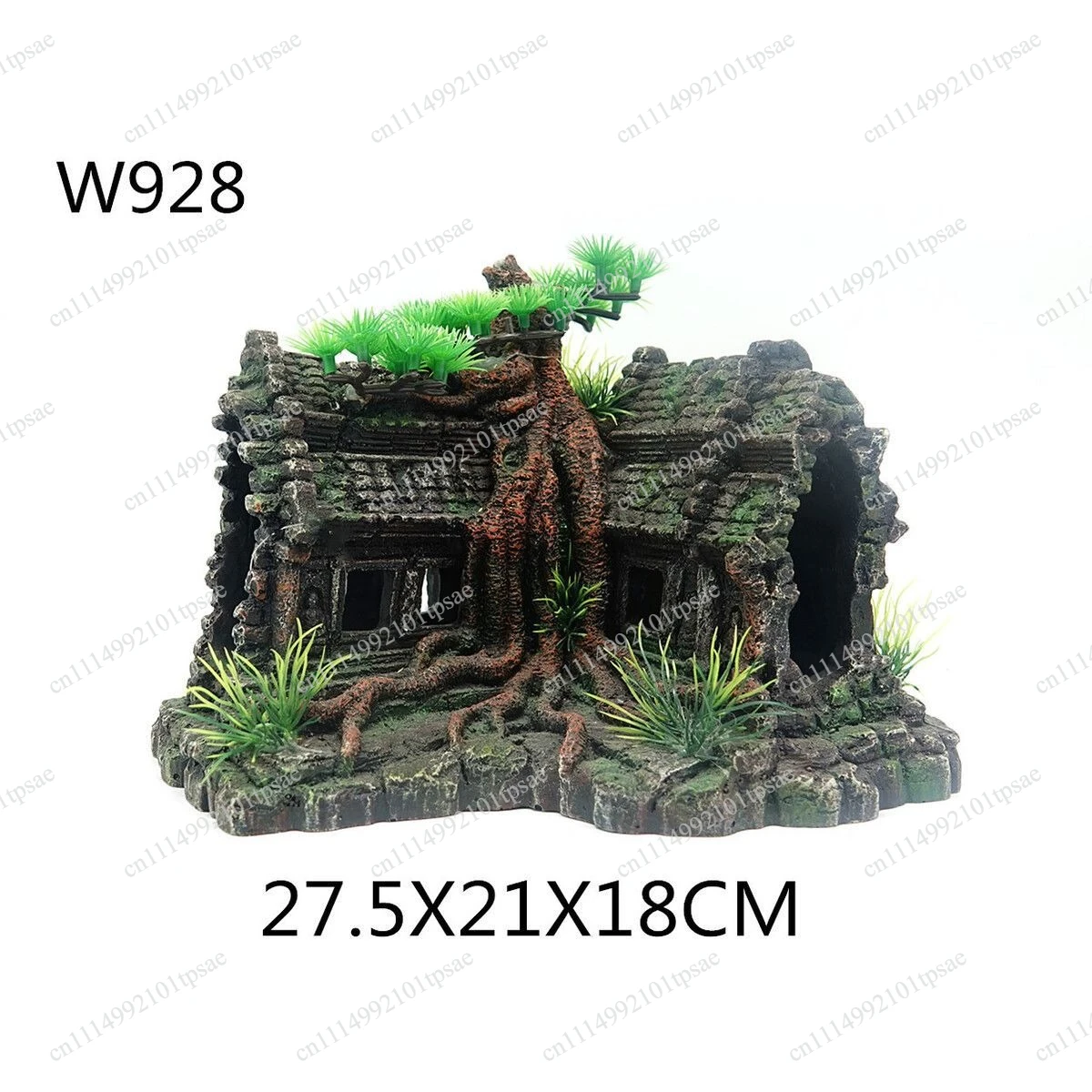 Resin Tree House Wooden Aquarium Beautification Fish Tank Decoration Craft Pet Supplies Accessory