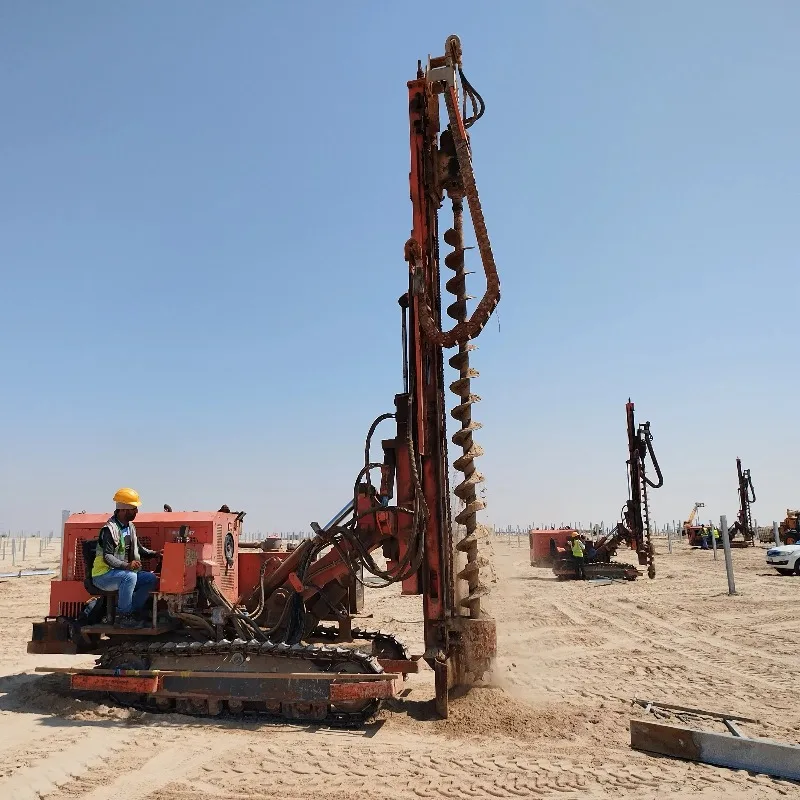 Mini Crawler Solar Pile Driver For Photovoltaic Farm Foundation Ground Screw Drilling Ramming Machine Construction Support
