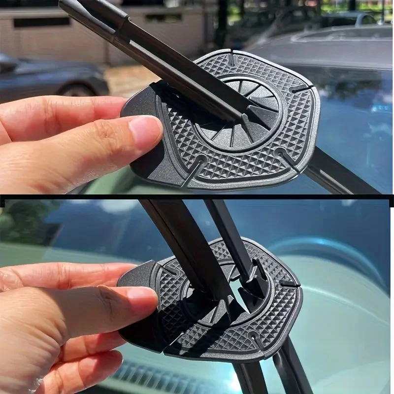 Wiper Arm Hole Covers (2-Pcs) - Anti-Leak Dust Protector Caps to Shield Wiper Blades from Weather & Debris