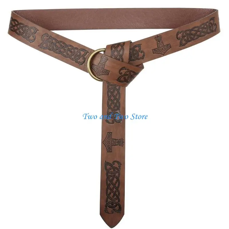 

HX6F Middle Ages Embossing Waistband Perfect for Costume Parties Gatherings