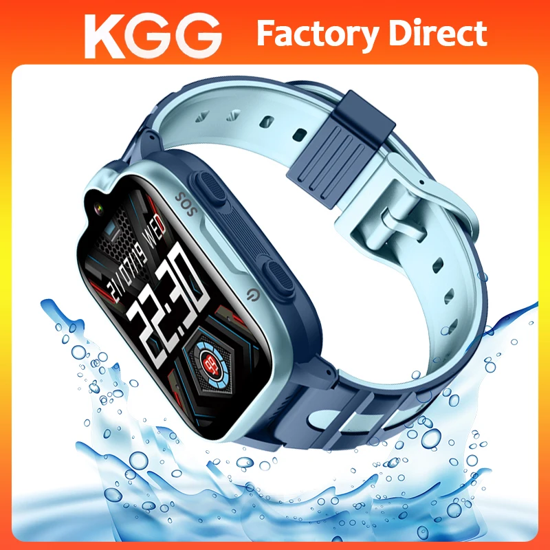 4G Kids Smartwatch Phone GPS WIFI Tracker SOS HD Video Call Touch Screen IP67 Waterproof Call Back Children Toys Christmas Gifts