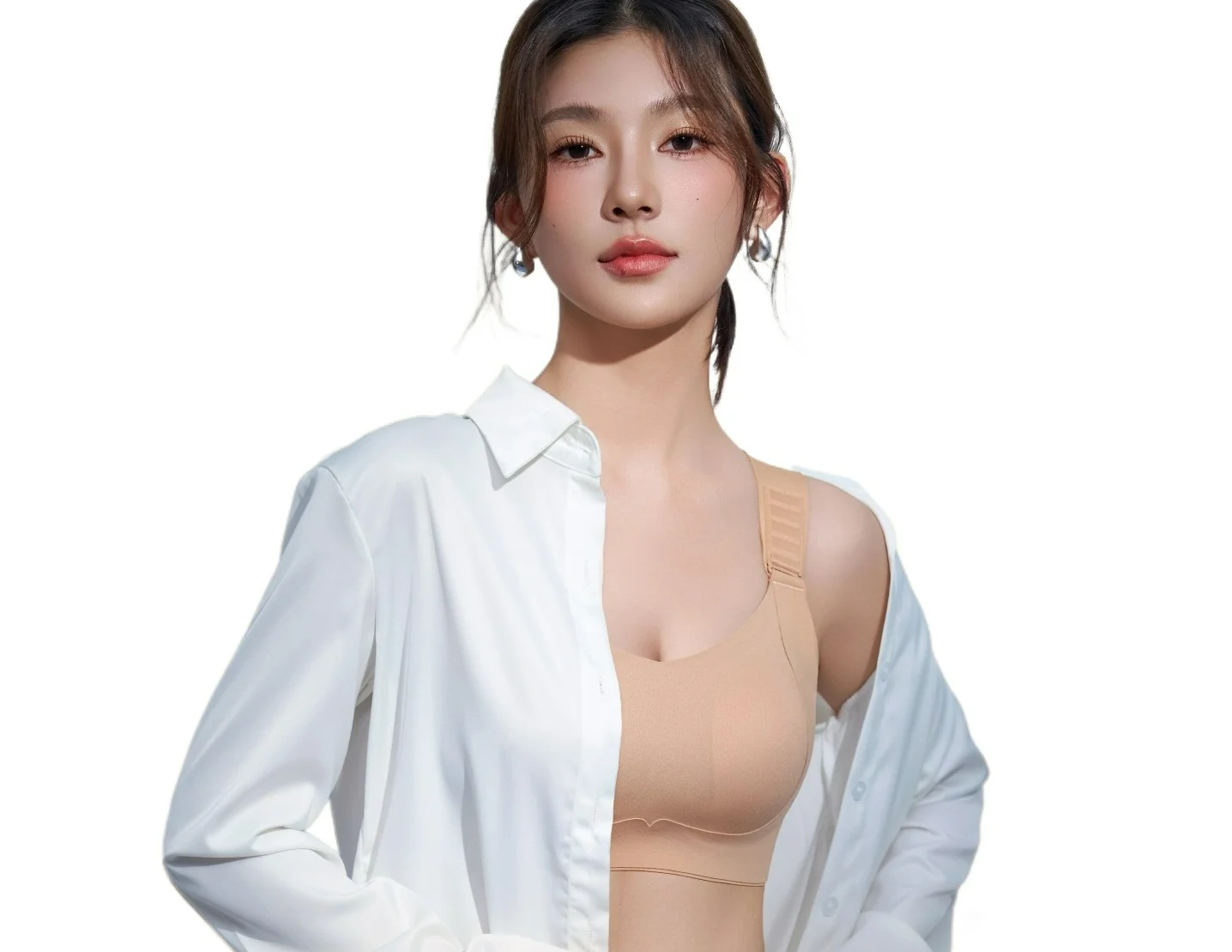 

KUCLUTTira StepIntelligent Control No-Trace Foundation Liquid Women's Underwear Breast Gathering Anti-Sagging Beautiful Back Bra