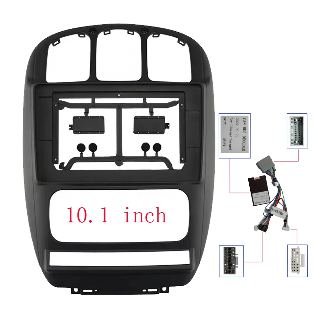 RSNAVI 9/10.1 pollici Auto Fascia Pannello Radio per CHRYSLER VOYAGER 2000-2007 Dash Kit Installa Facia Console Lunetta Adattatore Piastra Trim