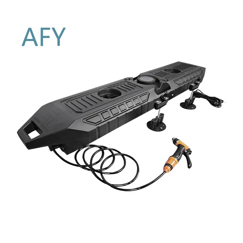 Car Travel Water Storage Tank for Off-Road Truck RV Roof Mounted Hand Wash Water Tank Black Orange Long Form Thickened