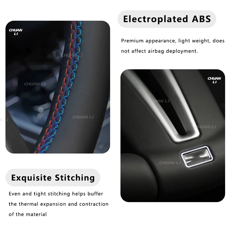 قطع غيار السيارات عجلة القيادة الجلدية لسيارات BMW F10 F11 F18 F06 F12 F13 F1 F02 F03 F10 F90 F91 F92 F93 F07 F سلسلة عجلة القيادة #5