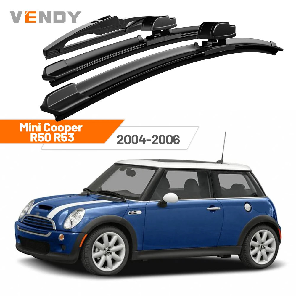 Für Mini Cooper R50 R53 2004-2006 2005 Vordere & Hintere Scheibenwischerblätter Windschutzscheibenwischer-Set Zubehör