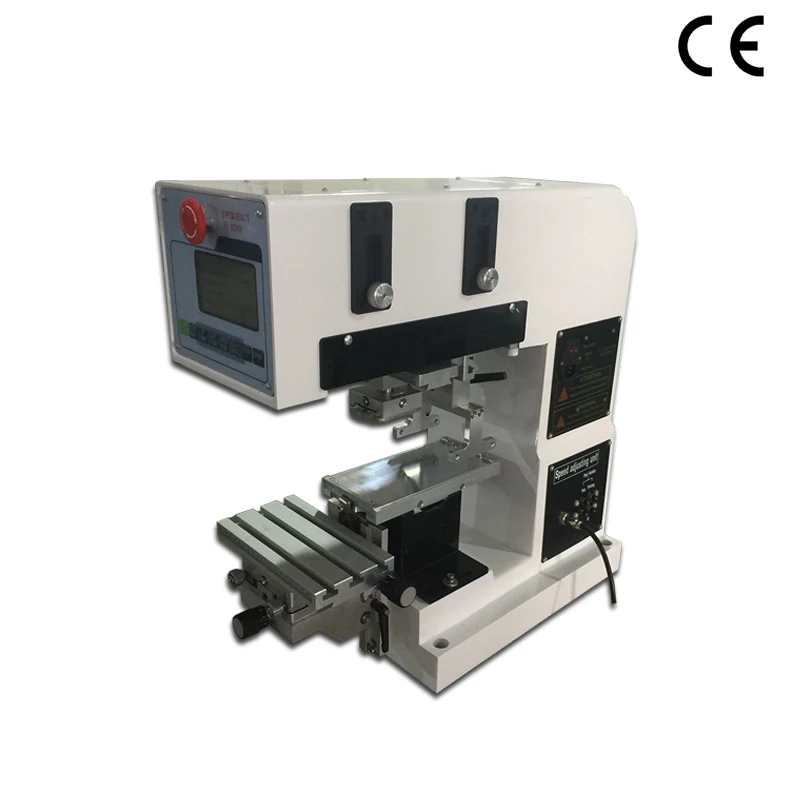 

Desktop 1-Color Closed Inkcup Pad Printer Small Logo Keychains Printing Machine small tampoprinting machine