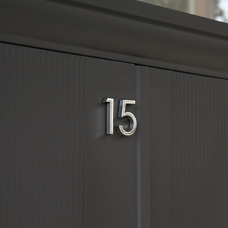 1pc 60mm Exterior House Number Outdoor Self Adhesive Numbers 3D Plastic Apartment Door Numbers Mailbox Address Stickers #0-9
