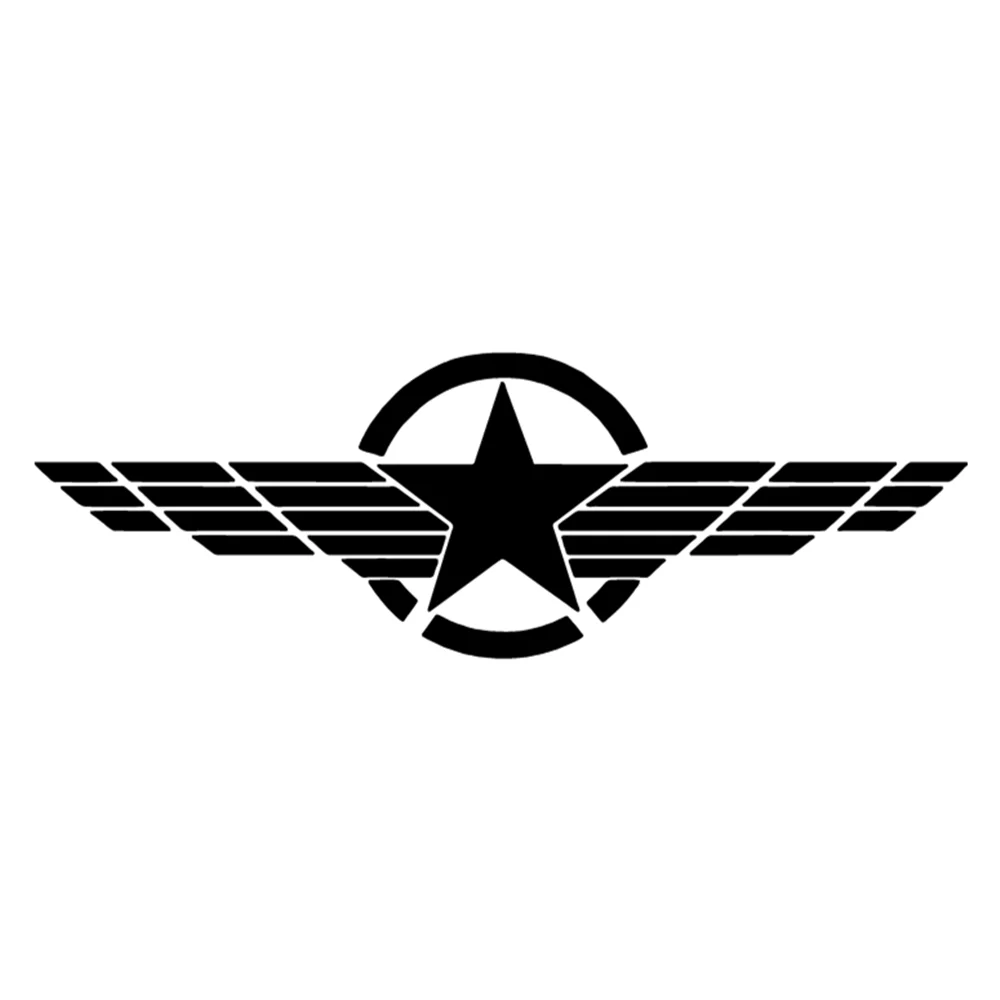 

30X9.8CM Army Star Hood Sticker Vinyl Decal Waterproof Removable for Car Motorcycle Helmet Laptop Military Style Vintage