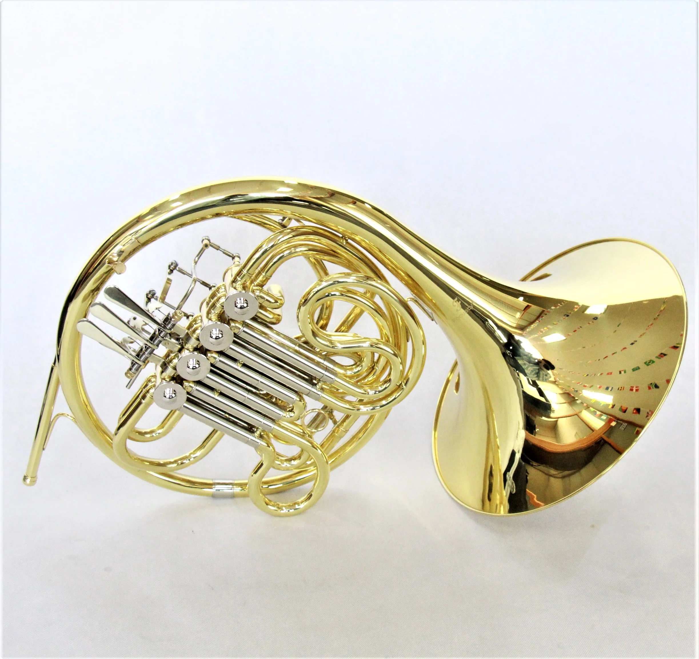 Good quality french horn 4key double french horn musical instrument Gold Lacquer french horn professional