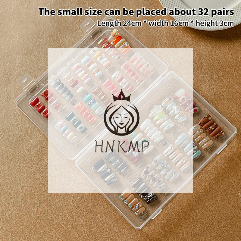 1Pc Clear Nail Tips Display Stand Holder Plastic Nail Showing Board False Nail Display Container Nail Art Tools high quality
