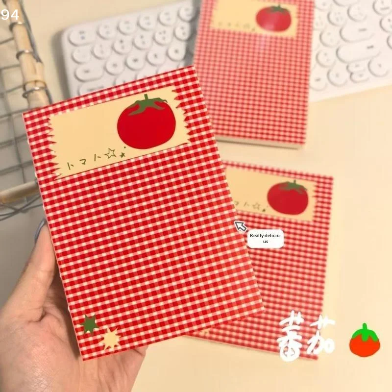 New Tomato Pattern Notebook,78 Thickened Blank Notebook,Suitable For Writing,Painting,Sketch,Note-taking And Mind Creation