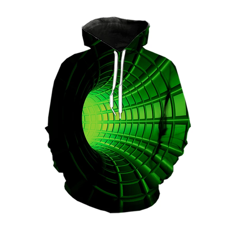 Spring and Autumn Men's Hoodie Pullover Hoodie Lightweight Hoodie Hooded Graphic Illusion Daily 3D Printed Hooded Clothing